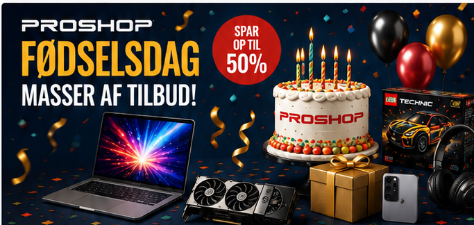 Proshop fødselsdag – masser af tilbud